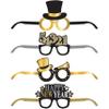 Creative Converting New Year Paper Eyeglasses, 3" x 16.5", 5.25" x 16.5", 4.5" x 16.5" and 4" x 16.5", Multi-color view 1