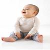 Marky G Apparel Baby Long Sleeve Round Neck Pajama Top (Pack of 3), Navy/Navy-whitestripe/White/Navy/Navy-whitestripe/White/Heather, 6 Months view 3