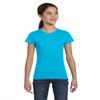 Marky G Apparel Girls' Fine Jersey Short-Sleeve Crew-Neck T-Shirt (Pack of 3), Black/Aqua/Heather, Small view 3