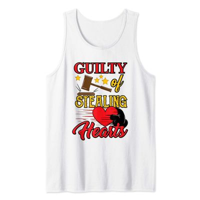 Guilty of Stealing Hearts - Heartbreaker Valentines Day Gift Tank Top