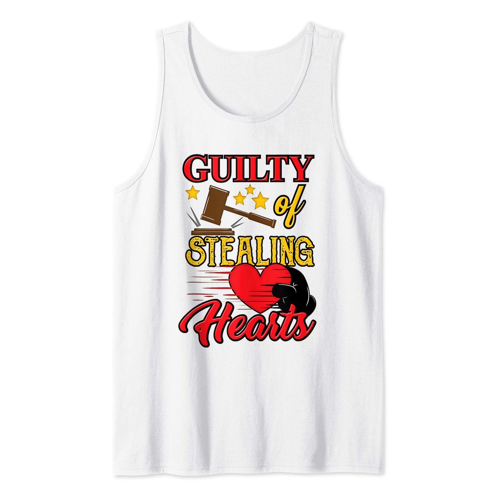 Guilty of Stealing Hearts - Heartbreaker Valentines Day Gift Tank Top