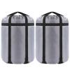 Borogo Compression Stuff Sack, 46L Sleeping Bags Storage Stuff Sack Organizer Waterproof Camping Hiking Backpacking Bag for Travel - Great Sleeping Bags Clothes Camping Hiking Grey 2-Pack