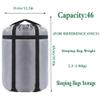 Borogo Compression Stuff Sack, 46L Sleeping Bags Storage Stuff Sack Organizer Waterproof Camping Hiking Backpacking Bag for Travel - Great Sleeping Bags Clothes Camping Hiking Grey 2-Pack view 2