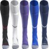 APTESOL Youth Soccer Socks Boys Girls Women Knee High Team Sport Cushion Sock Kids Long Tube Cotton Athletic Compression Socks (5-Pair Multicolor-B,Small) view 3