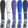 APTESOL Youth Soccer Socks Boys Girls Women Knee High Team Sport Cushion Sock Kids Long Tube Cotton Athletic Compression Socks (5-Pair Multicolor-B,Small) view 4