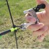 SHARROW Compound Bow Release Automatic Thumb Trigger 3 Finger Archery Bow Release Aid Thumb Release Trigger Grip Hinge Caliper Button for Shooting (Silver) view 2