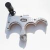 SHARROW Compound Bow Release Automatic Thumb Trigger 3 Finger Archery Bow Release Aid Thumb Release Trigger Grip Hinge Caliper Button for Shooting (Silver) view 4