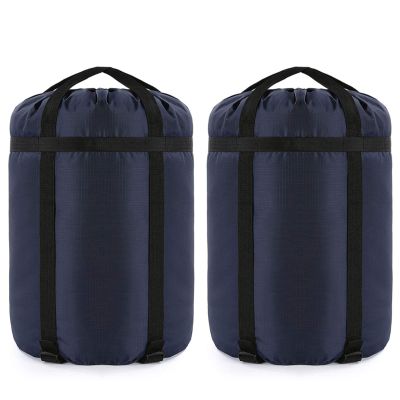 Borogo Compression Stuff Sack, 46L Sleeping Bags Storage Stuff Sack Organizer Waterproof Camping Hiking Backpacking Bag for Travel - Great Sleeping Bags Clothes Camping Hiking 2-Pack