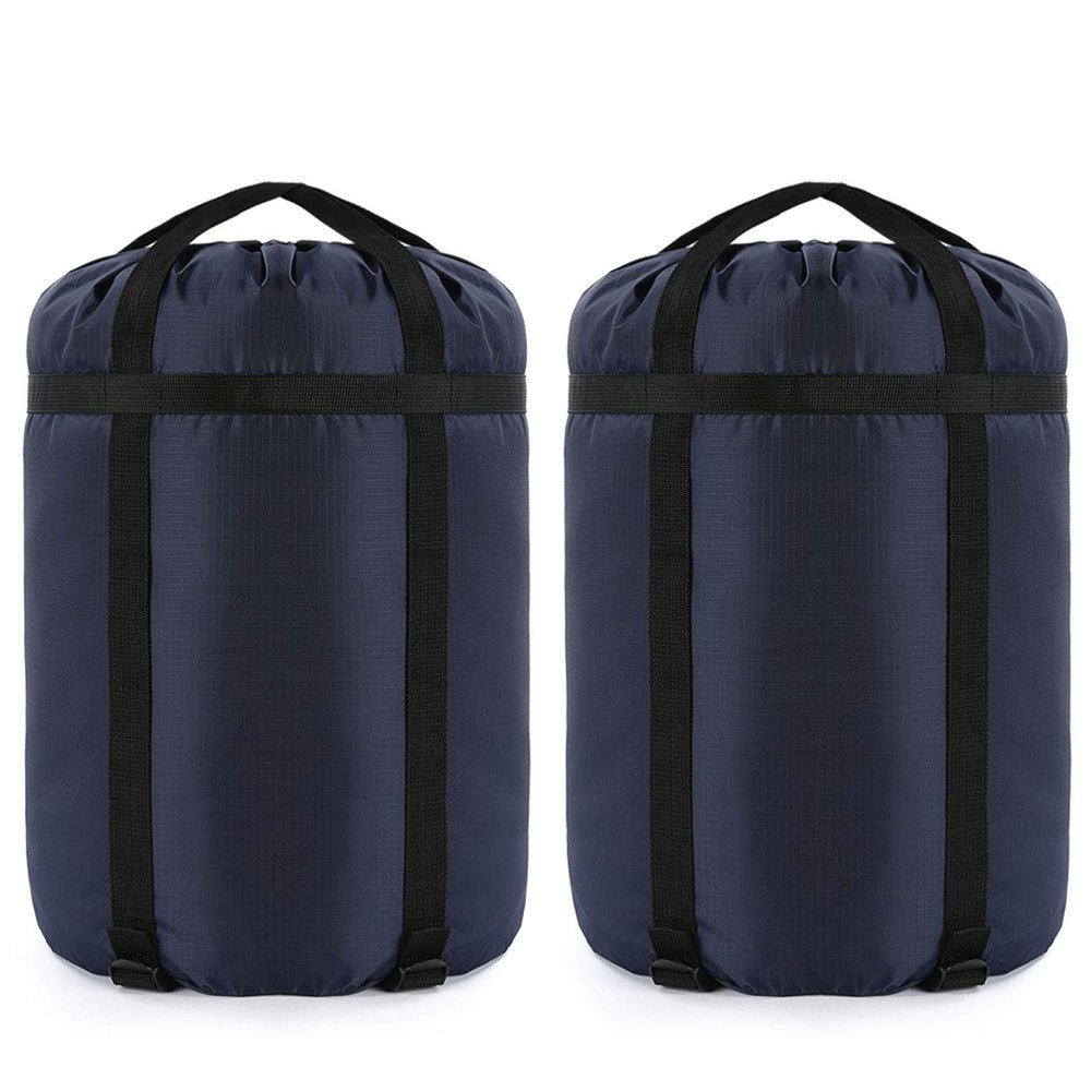 Borogo Compression Stuff Sack, 46L Sleeping Bags Storage Stuff Sack Organizer Waterproof Camping Hiking Backpacking Bag for Travel - Great Sleeping Bags Clothes Camping Hiking 2-Pack