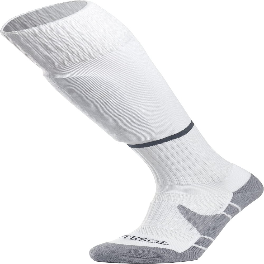 APTESOL Youth Soccer Socks Knee High Team Sport Cushion Sock Women Men Long Tube Cotton Athletic Compression Socks (1-Pair White-B,X-Small)