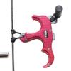 SHARROW Compound Bow Release Automatic Thumb Trigger 3 Finger Archery Bow Release Aid Thumb Release Trigger Grip Hinge Caliper Button for Shooting (Red) view 1