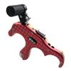 SHARROW Compound Bow Release Automatic Thumb Trigger 3 Finger Archery Bow Release Aid Thumb Release Trigger Grip Hinge Caliper Button for Shooting (Red) view 4