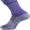 APTESOL Youth Soccer Socks Boys Girls Women Knee High Team Sport Cushion Sock Kids Long Tube Cotton Athletic Compression Socks (3-Pair Purple-B,Small) view 2