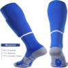 APTESOL Youth Soccer Socks Boys Girls Women Knee High Team Sport Cushion Sock Kids Long Tube Cotton Athletic Compression Socks (3-Pair Blue-B,Small) view 3