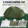 Forceatt Tent 3 Person Camping Tent, Waterproof and Windproof 3-4 Seasons Ultralight Backpack Tent, can be Installed Immediately, Suitable for Hiking, Camping, Outdoor view 2