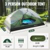 Forceatt Tent 3 Person Camping Tent, Waterproof and Windproof 3-4 Seasons Ultralight Backpack Tent, can be Installed Immediately, Suitable for Hiking, Camping, Outdoor view 4
