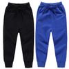 Qin.Orianna Toddler Baby Boy Active Cotton Drawstring Jogger Pants with Pockets (2Pack(Black+RoyalBlue),4-5Years) view 1