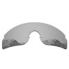 Puzzley Mirror Polarized Replacement Lenses for Oakley RazorBlades Sunglasses - Retro Black + Silver Mirror view 3