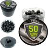 100 x Hard Rubber Balls Paintballs Reballs for Marker Pistols RAM Shooting Training Self-Defense in 50 Caliber view 1