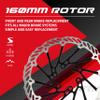 Clarks 160mm Rotor - Universal Single Piece Stainless Steel Floating Rotor for Brake Systems on Mountain Bikes (MTB), Hybrid and Road Bikes, Black view 4
