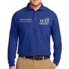 Custom Embroidered Long Sleeve Polo Shirts for Men Personalized Embroidery Add Your Name Text Royal view 1