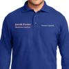 Custom Embroidered Long Sleeve Polo Shirts for Men Personalized Embroidery Add Your Name Text Royal view 2