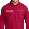 Custom Embroidered Long Sleeve Polo Shirts for Men Personalized Embroidery Add Your Name Text view 2