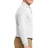 Custom Embroidered Long Sleeve Polo Shirts for Men Personalized Embroidery Add Your Name Text White view 4