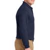 Custom Embroidered Long Sleeve Polo Shirts for Men Personalized Embroidery Add Your Name Text Navy view 4