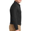 Custom Embroidered Long Sleeve Polo Shirts for Men Personalized Embroidery Add Your Name Text Black view 4