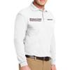 Custom Embroidered Long Sleeve Polo Shirts for Men Personalized Embroidery Add Your Name Text White view 3