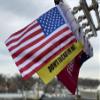 American Flag by Fly-a-Flag, Designed to attach to Rod Holders, Rocket Launcher, or any Vertical Pole or Post view 2