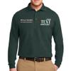 Custom Embroidered Long Sleeve Polo Shirts for Men Personalized Embroidery Add Your Name Text Dark Green view 1