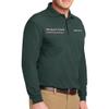 Custom Embroidered Long Sleeve Polo Shirts for Men Personalized Embroidery Add Your Name Text Dark Green view 3