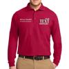 Custom Embroidered Long Sleeve Polo Shirts for Men Personalized Embroidery Add Your Name Text view 1