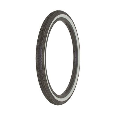 Alta Bicycle Tire Duro 20" x 1.75" Bike Tire Small Brick Tread Style (Black/White Side Wall)