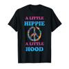 A Little Hippie A Little Hood Vintage Style Peace Symbol T-Shirt