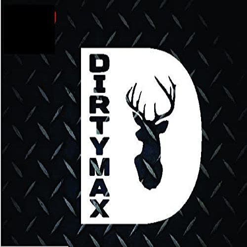 Dirtymax Deer Head Antlers D Vinyl Decal Stickers Turbo Diesel Truck Hunt Hunter