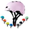 Apusale Bike Skateboard Helmet, Adjustable and Multi-Sport for Skate Scooter, 3 Sizes for Adult Youth Kids Toddler (Pink) view 1