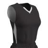 Champro Post Up Polyester Reversible Basketball Jersey, Girls' Large, Black, White view 1
