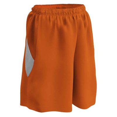 Champro Post Up Reversible Polyester Basketball Short, Girls' Large, Orange, White