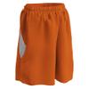 Champro Post Up Reversible Polyester Basketball Short, Girls' Large, Orange, White view 1