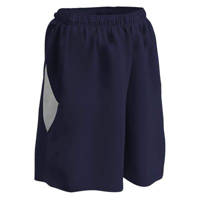 Champro Post Up Reversible Polyester Basketball Short, Girls' Small, Navy, White