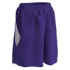 Champro Post Up Reversible Polyester Basketball Short, Girls' Large, Purple, White view 1