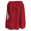 Champro Post Up Reversible Polyester Basketball Short, Girls' Medium, Scarlet, White view 1