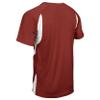Champro Wild Card 2 Button Polyester Baseball/Softball Jersey, Adult 3X-Large, Cardinal,White view 3