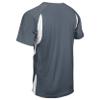 Champro Wild Card 2 Button Polyester Baseball/Softball Jersey, Youth Medium, Graphite,White view 3