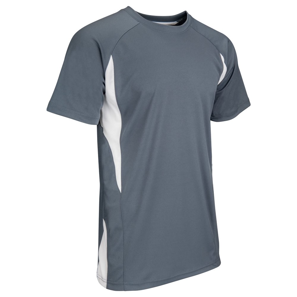 Champro Top Spin Lightweight Polyester Baseball Jersey, Adult Large, Graphite,White
