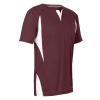 Champro Wild Card 2 Button Polyester Baseball/Softball Jersey, Youth Small, Maroon,White view 1