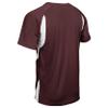 Champro Wild Card 2 Button Polyester Baseball/Softball Jersey, Youth Small, Maroon,White view 3